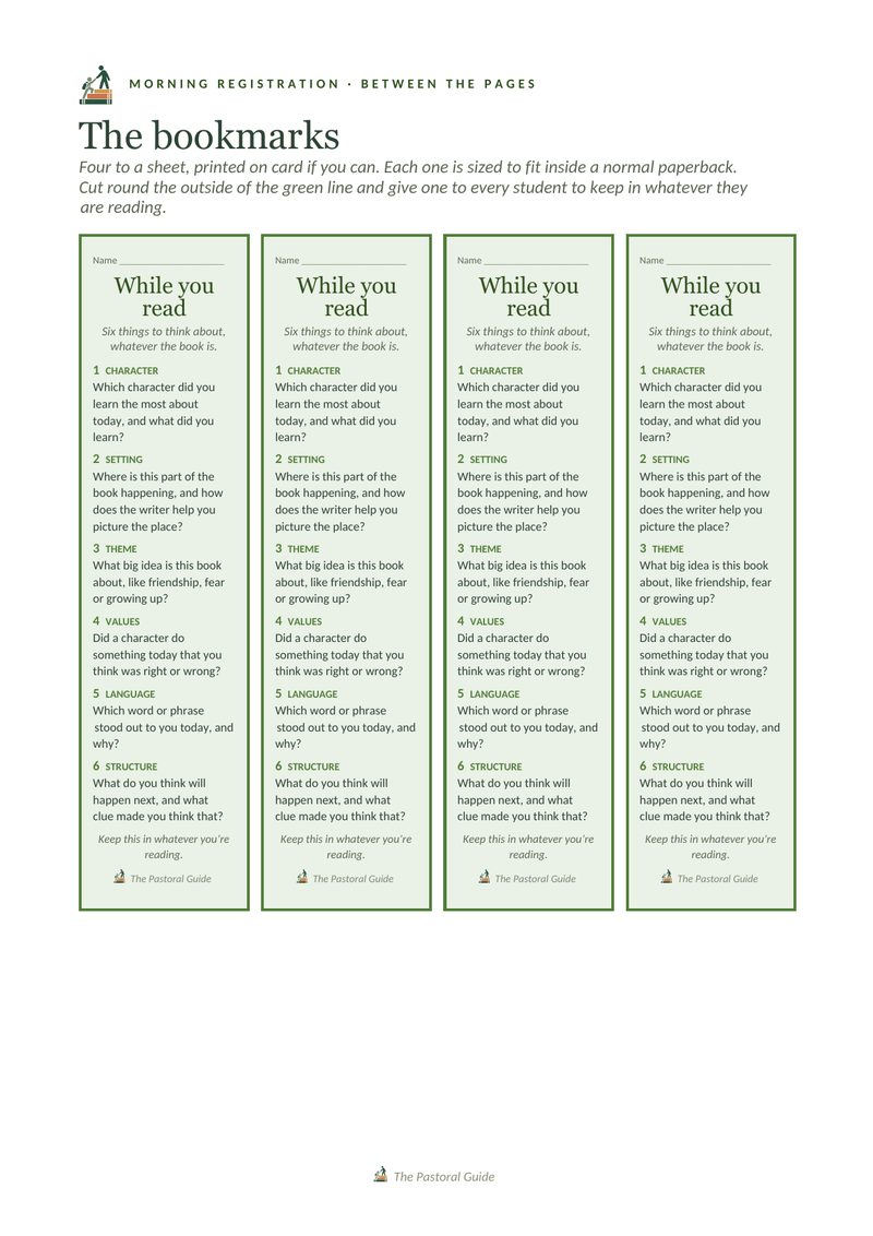 The bookmarks