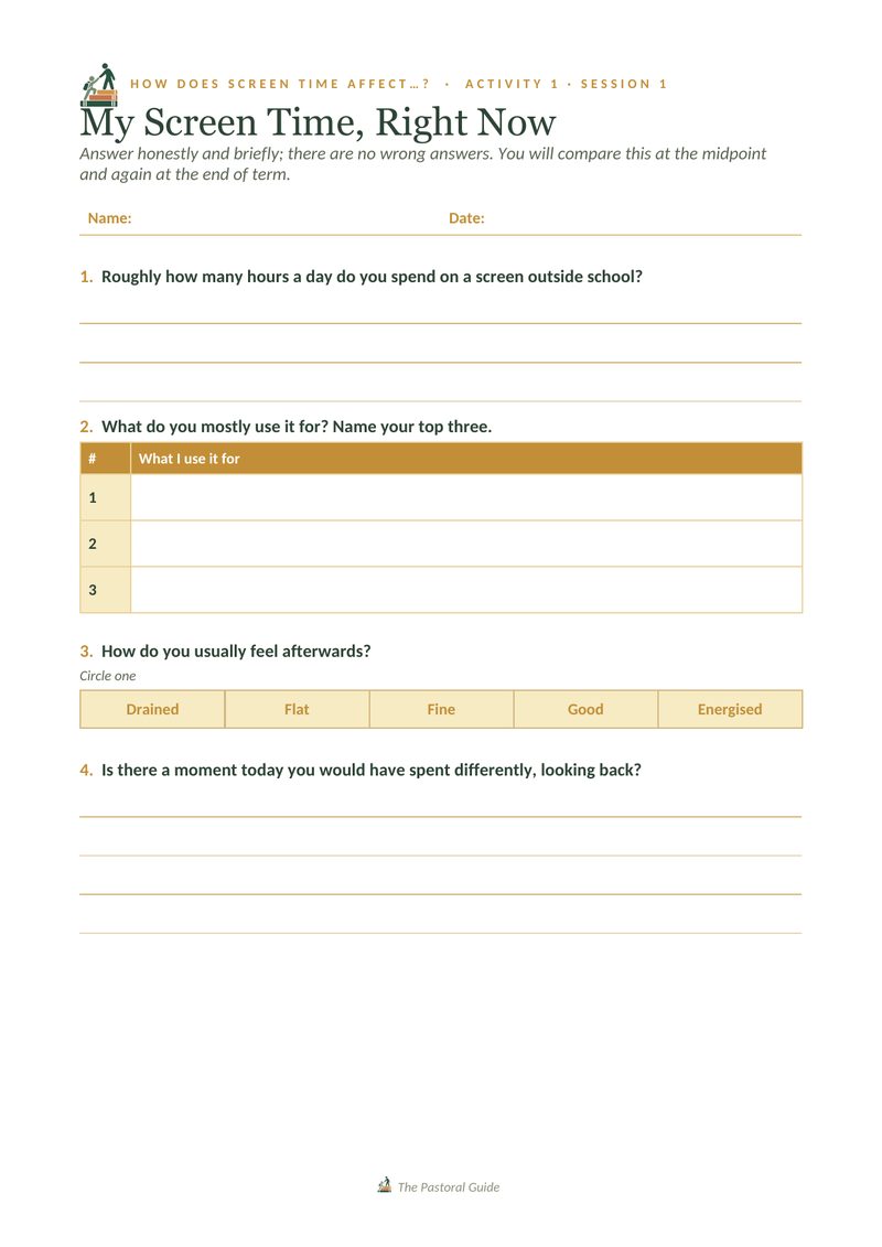 Page one of the pack