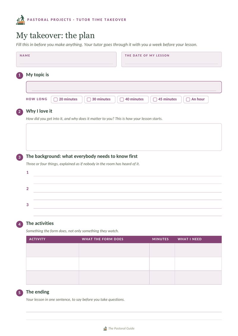 The planner