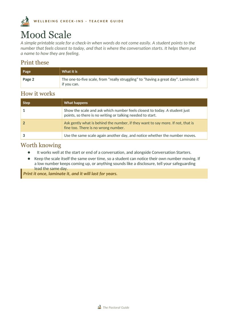 Page one of the pack